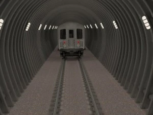 지하철 터널 3D 모델