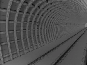 지하철 터널 3D 모델