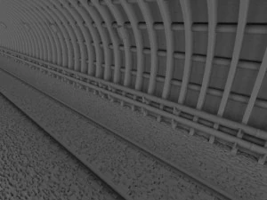 지하철 터널 3D 모델