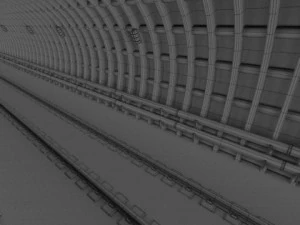 지하철 터널 3D 모델