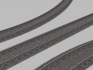 trainsubway track 3D Modell