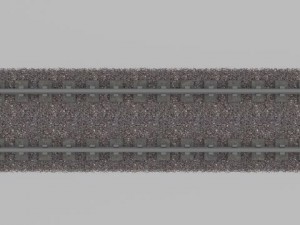 trainsubway track 3D Modell