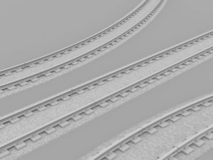 trainsubway track 3D Modell