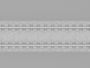 trainsubway track 3D Modell