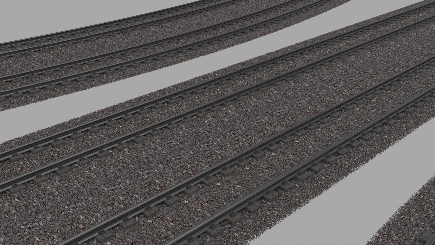 double rail line 3D Model .c4d .max .obj .3ds .fbx .stl .blend 