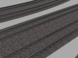 double rail line 3D Model