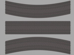 double rail line Modelo 3D