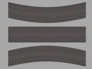 double rail line Modelo 3D