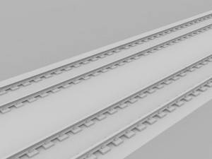 double rail line Modelo 3D