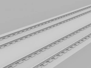 double rail line 3D Model