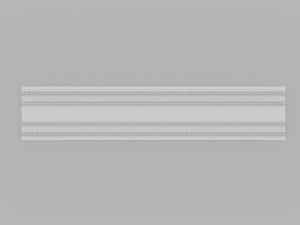 double rail line Modelo 3D