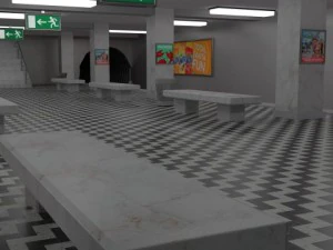 subway station 3D Model