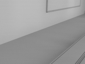 subway station with train included 3D Model