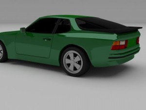 porsche 944 924 3D Модель