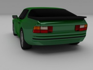 porsche 944 924 3D Модель