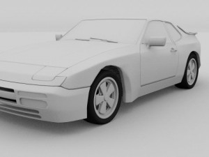 porsche 944 924 3D Модель