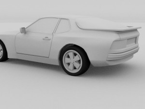 porsche 944 924 3D Модель