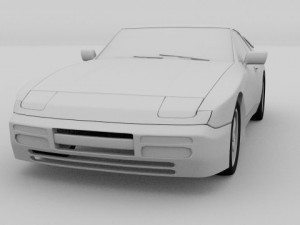 porsche 944 924 3D Модель
