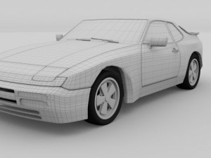 porsche 944 924 3D Модель