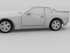 porsche 944 924 3D Модель