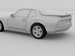 porsche 944 924 3D Модель