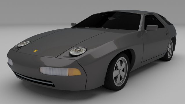 porsche 928 3D Модель .c4d .max .obj .3ds .fbx .stl .blend 
