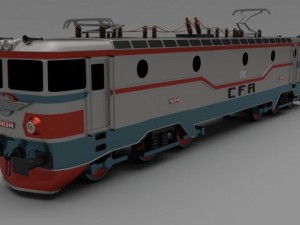 class 42 electric locomotive 3D Model