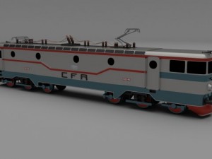 class 42 electric locomotive 3D Model