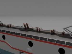 class 42 electric locomotive 3D Model