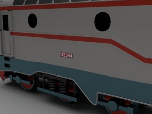 class 42 electric locomotive 3D Model