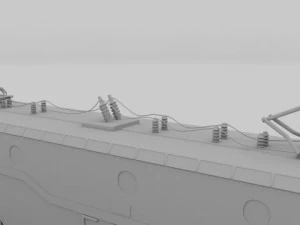 locomotiva el&eacute;trica classe 42 Modelo 3D