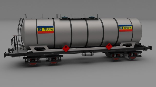 cfr train tanker car 3D Model .c4d .max .obj .3ds .fbx .stl .blend 