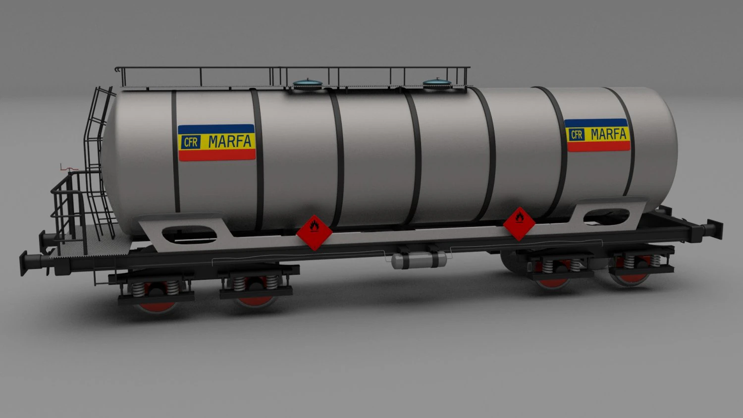 cfr train tanker car 3D Model .c4d .max .obj .3ds .fbx .stl .blend