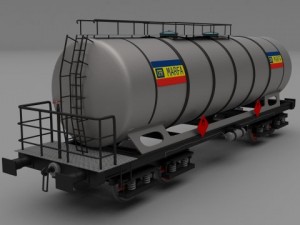 cfr train tanker car 3D Model