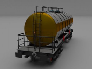 train tanker car 3D Model