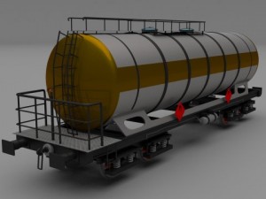 train tanker car 3D Model