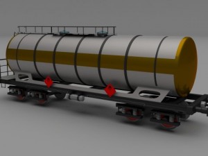 train tanker car 3D Model
