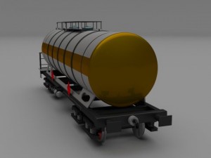 train tanker car 3D Model