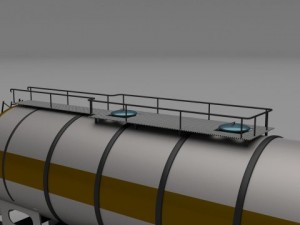 train tanker car 3D Model