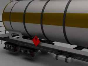 carro-tanque de trem Modelo 3D