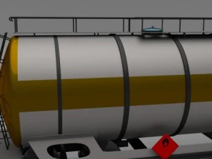 carro-tanque de trem Modelo 3D