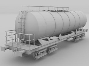 train tanker car 3D Model