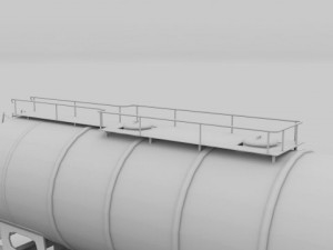 train tanker car 3D Model
