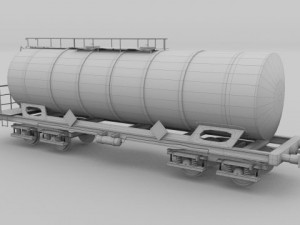 train tanker car 3D Model