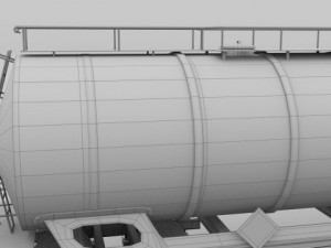 train tanker car 3D Model