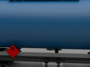 aral train tanker car 3D Model