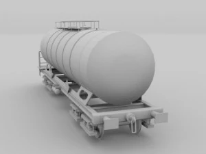 aral train tanker car 3D Model