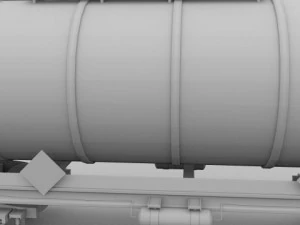 aral train tanker car 3D Model
