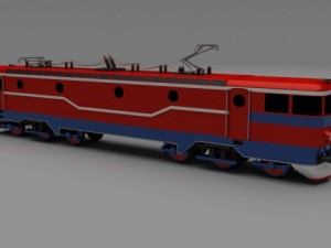 electric locomotive Modelo 3D