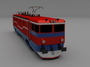 electric locomotive Modelo 3D